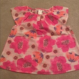OshKosh B'gosh Pink and Orange Floral Blouse